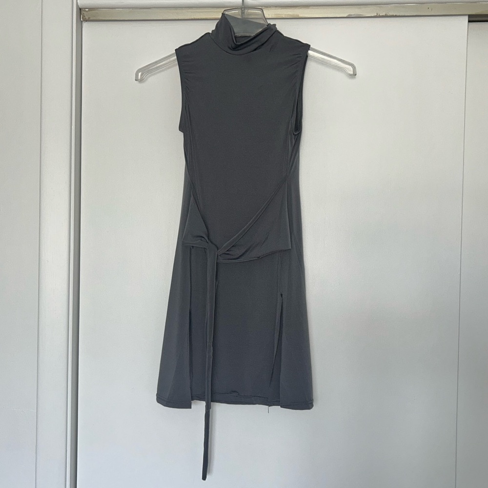 Gray Sleeveless Dress